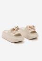 Bej Pantofi Slip-On Spumă cu Fundă Nellsina
