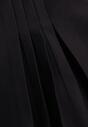 Czarne Rozkloszowane Spódnico-Spodenki Plisowane High Waist z Paskiem Bastorea