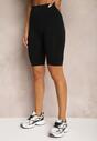 Czarne Kolarki Szorty High Waist Vimalines