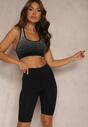 Czarne Kolarki Szorty High Waist Vimalines