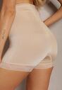 Beżowa Bielizna modelująca High Waist z Koronką Hivivia