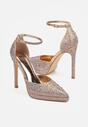 Pantofi stiletto Nelefia Culoarea șampaniei