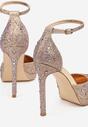 Pantofi stiletto Nelefia Culoarea șampaniei