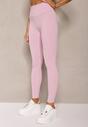 Jasnofioletowe Sportowe Legginsy High Waist Quarefia