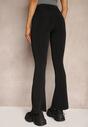 Czarne Spodnie Dzwony High Waist z Gumką w Talii Laramae