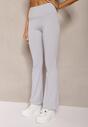 Jasnoniebieskie Spodnie Dzwony High Waist z Gumką w Talii Laramae