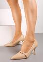 Pantofi cu toc Bej