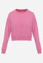 Fuksjowa Bluza z Bawełną ze Ściągaczami przy Rękawach i w Pasie Alberia