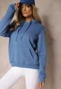 Niebieska Bluza Basic z Kapturem Corbetes