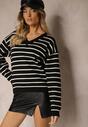 Pulover Tariline Negru cu bej