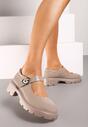 Bej pantofi Derby