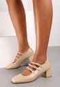 Pantofi bej Derby
