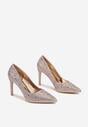 Pantofi stiletto Culoarea șampaniei