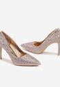 Pantofi stiletto Culoarea șampaniei