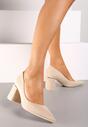 Pantofi cu toc Bej