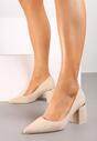 Pantofi cu toc Bej