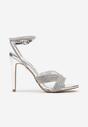 Pantofi stiletto Argintii