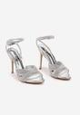 Pantofi stiletto Argintii