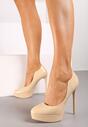 Pantofi stiletto Bej