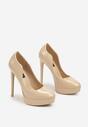 Pantofi stiletto Bej