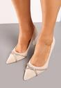 Pantofi stiletto bej
