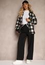 Pantaloni Negru cu print piele de șarpe