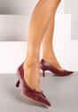 Pantofi cu toc Bordo