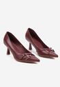 Pantofi cu toc Bordo