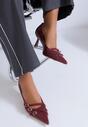 Pantofi cu toc Bordo