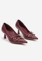 Pantofi cu toc Bordo