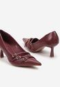 Pantofi cu toc Bordo