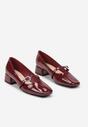 Pantofi cu toc Bordeaux