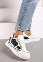 Sneakers Alb cu negru