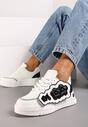Sneakers Alb cu negru