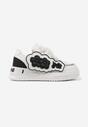Sneakers Alb cu negru