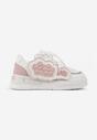 Sneakers Alb cu roz