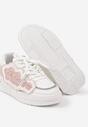 Sneakers Alb cu roz