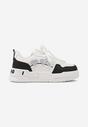 Sneakers Alb cu negru