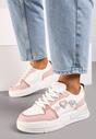 Sneakers Alb cu roz