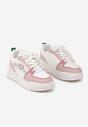 Sneakers Alb cu roz