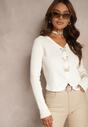 Cardigan Alb