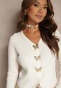 Cardigan Alb