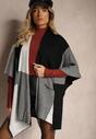 Poncho Verideth Negru cu gri