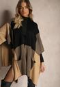 Poncho Verideth Negru cu maro