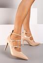 Pantofi stiletto Bej