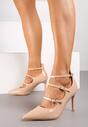 Pantofi stiletto Bej