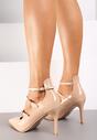 Pantofi stiletto Bej