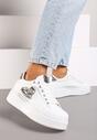 Sneakers Remila Alb cu argintiu