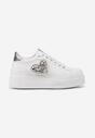 Sneakers Remila Alb cu argintiu