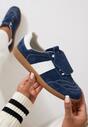 Sneakers Bleumarin cu alb